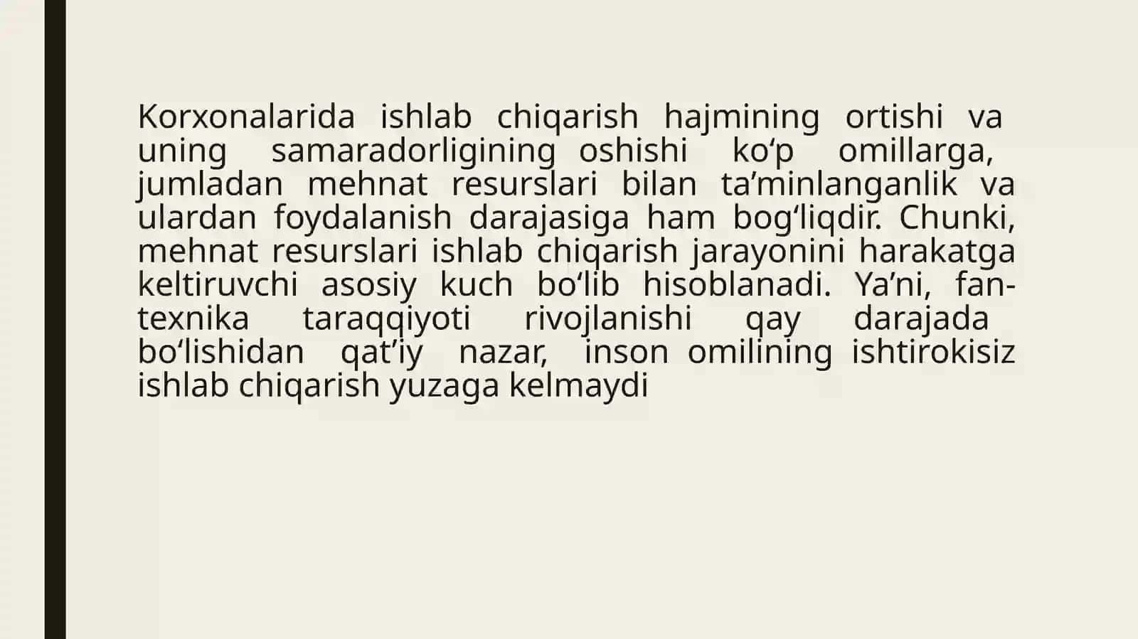 MEHNAT RESURSLARI BILAN TA’MINLANGANLIK VAMEHNAT UNUMDORLIGI TAHLILI 3