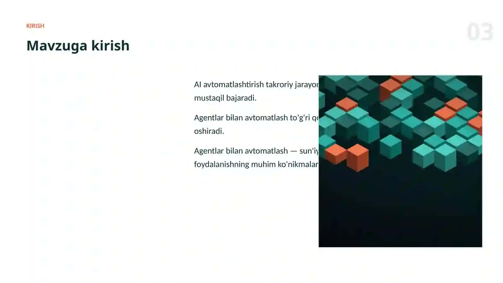 AI AVTOMATLASHTIRISH 3