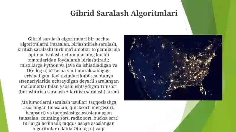 Gibrid Saralash Algoritmlari 3