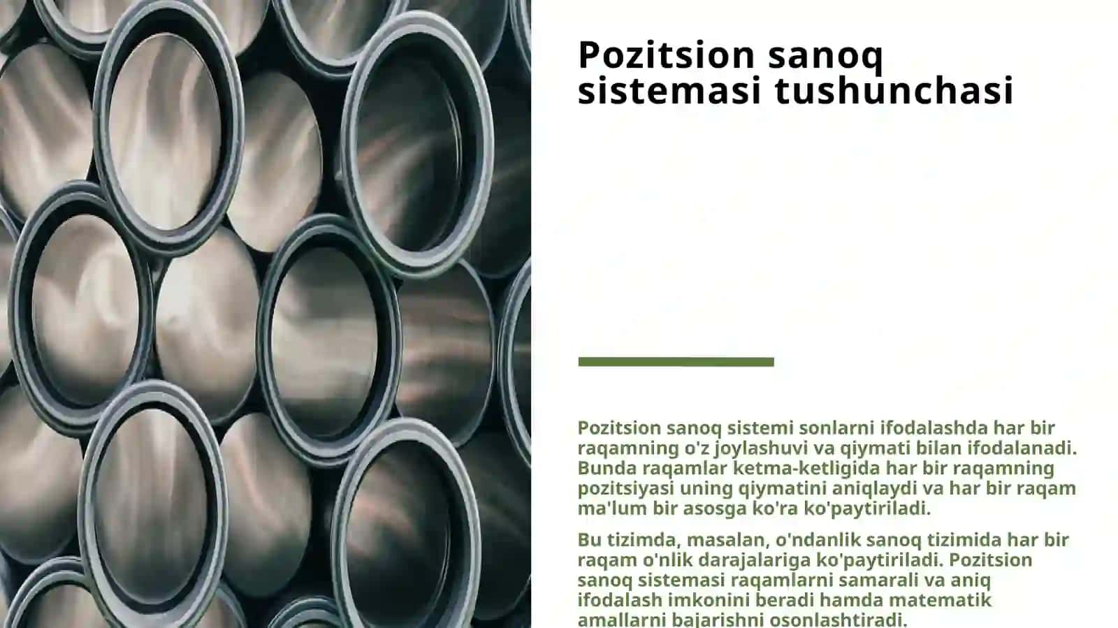 O'NDAN FARQLI POZITSION SANOQ SISTEMALARI 3