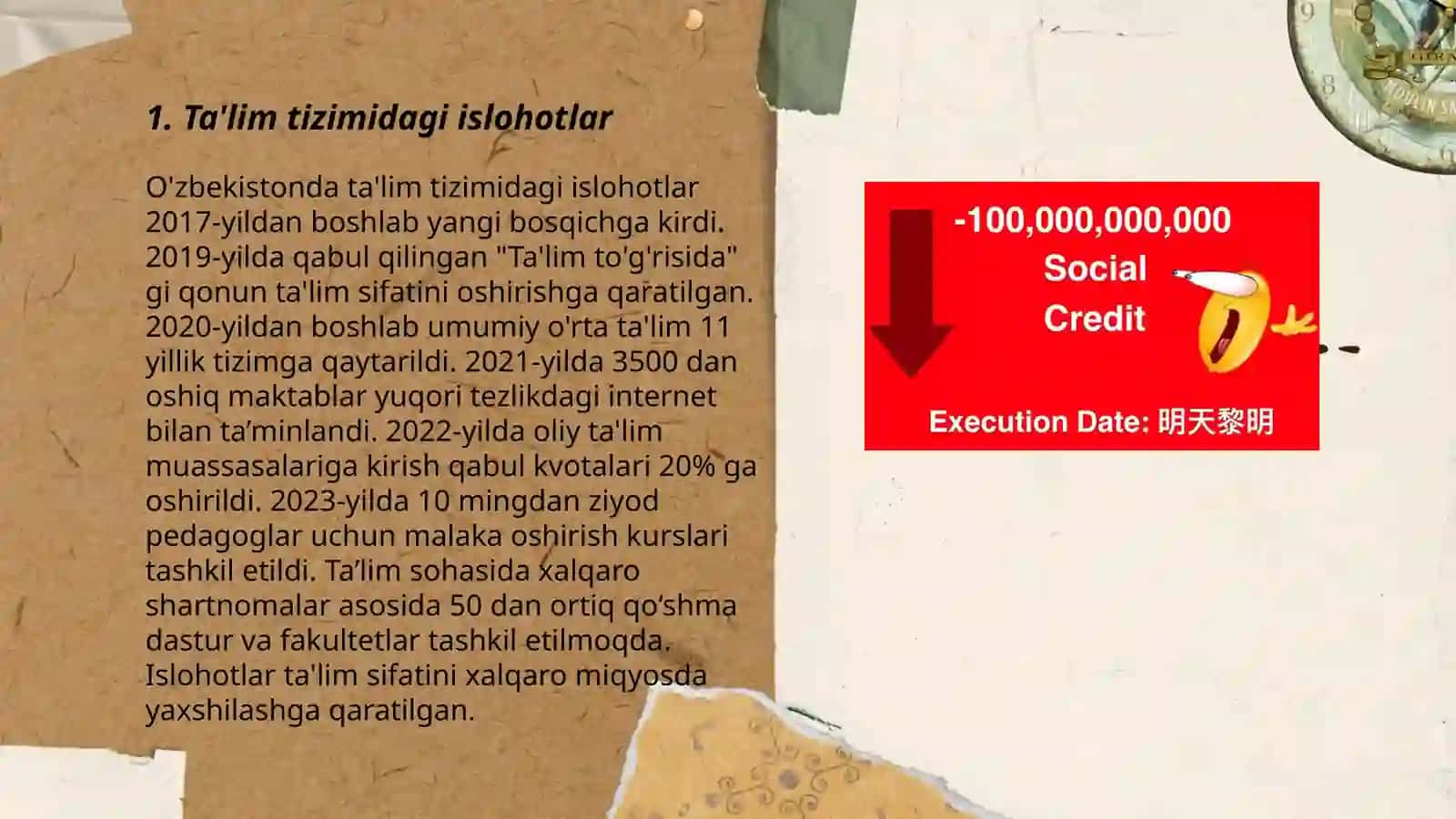 O’zbekstanda social tarawda a’melge asirip atirg’an o’zgerisler mazmum ha’m ma’nisi 3