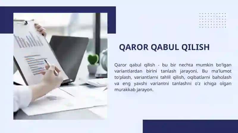 QAROR QABUL QILISH JARAYONINIG 8 TA QADAMI 3