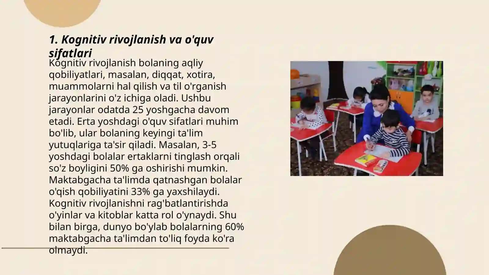 Bolani maktabga tayyorlashda mashgʻulotning oʻrni 3