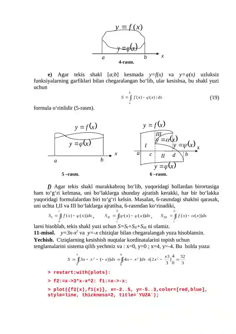 Aniq integralning geometriyaga tatbiqlari 3