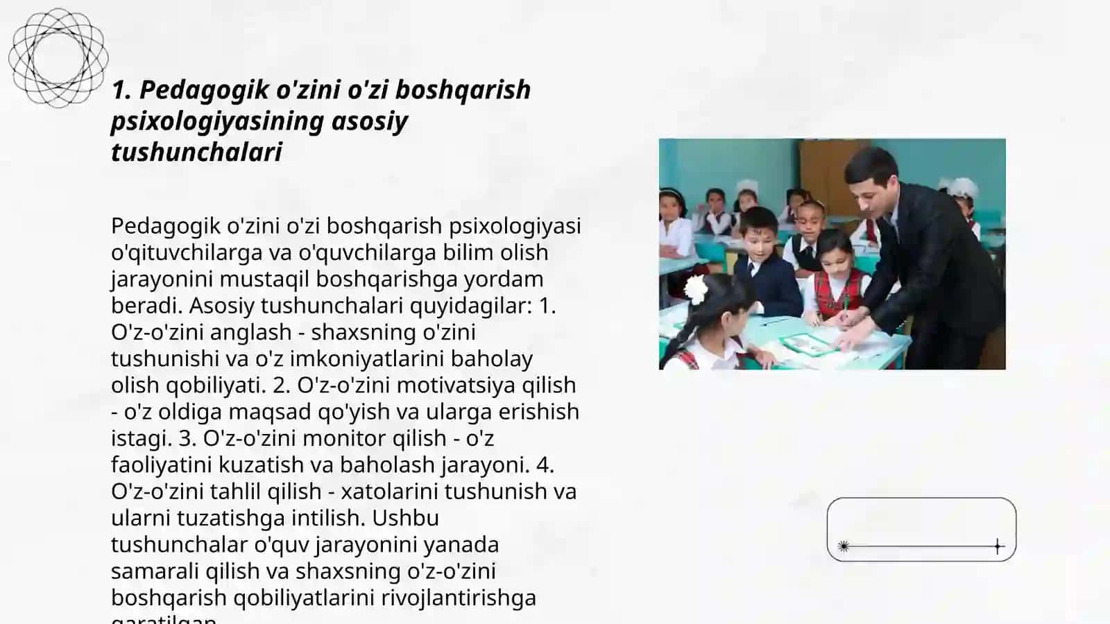 Pedagogik ózini ózi boshqarish psixologiyasi 3