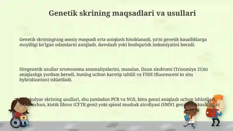 Tibbiy genetikada zamonaviy tekshirish usullari 3