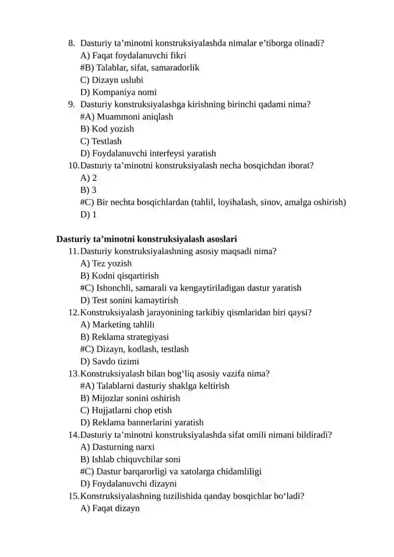 Dasturiy taʼminotni konstruksiyalash 3