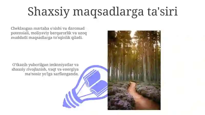 Mehnat faoliyatini notoʻgʻri tanlash oqibatlari 3