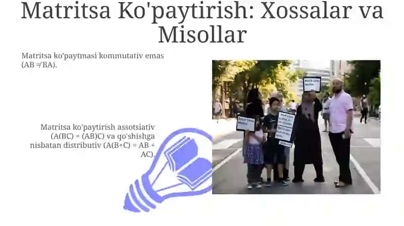 Matritsa haqida tushuncha va matritsa tengligi 3