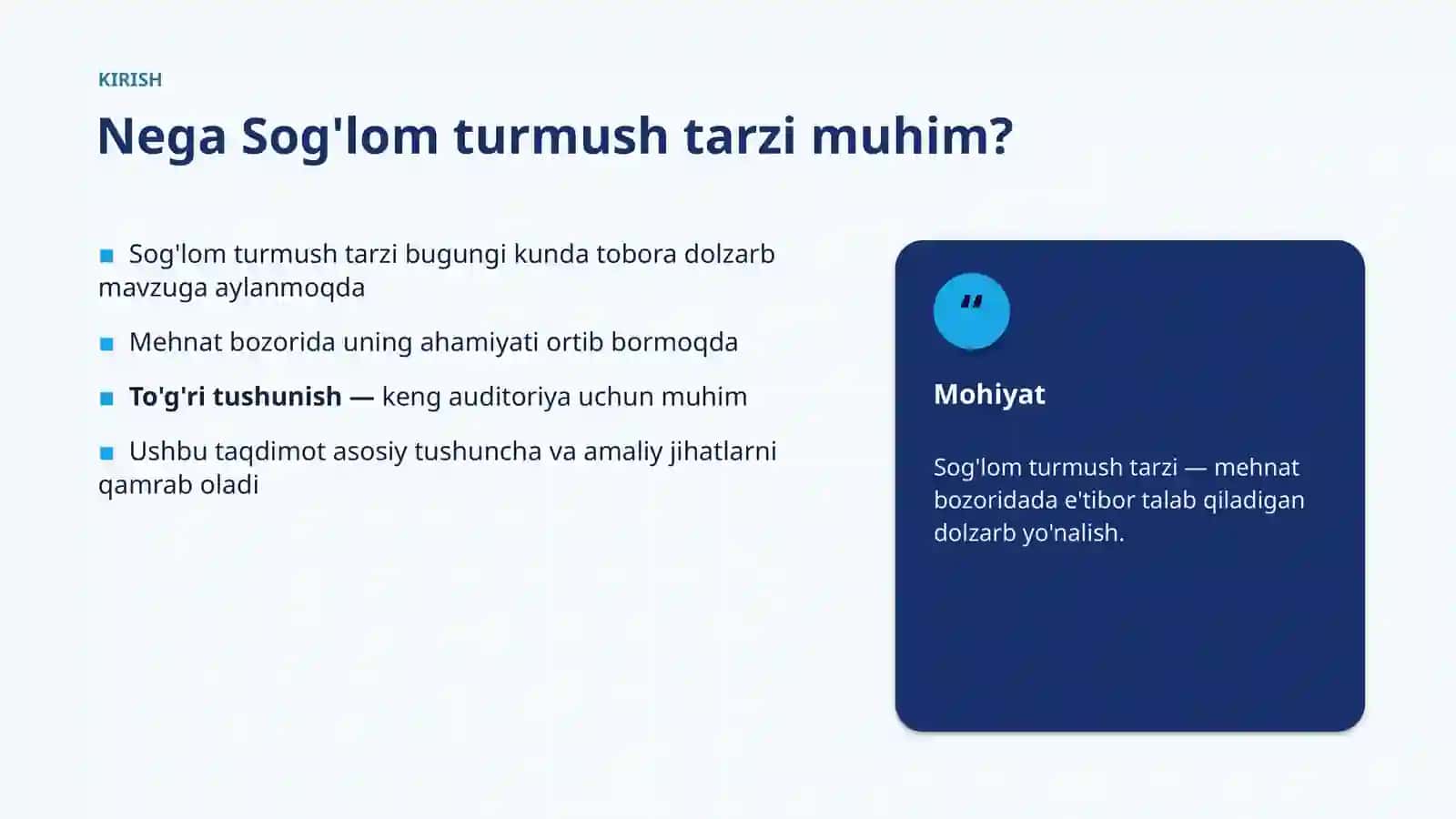 Sog'lom turmush tarzi 3
