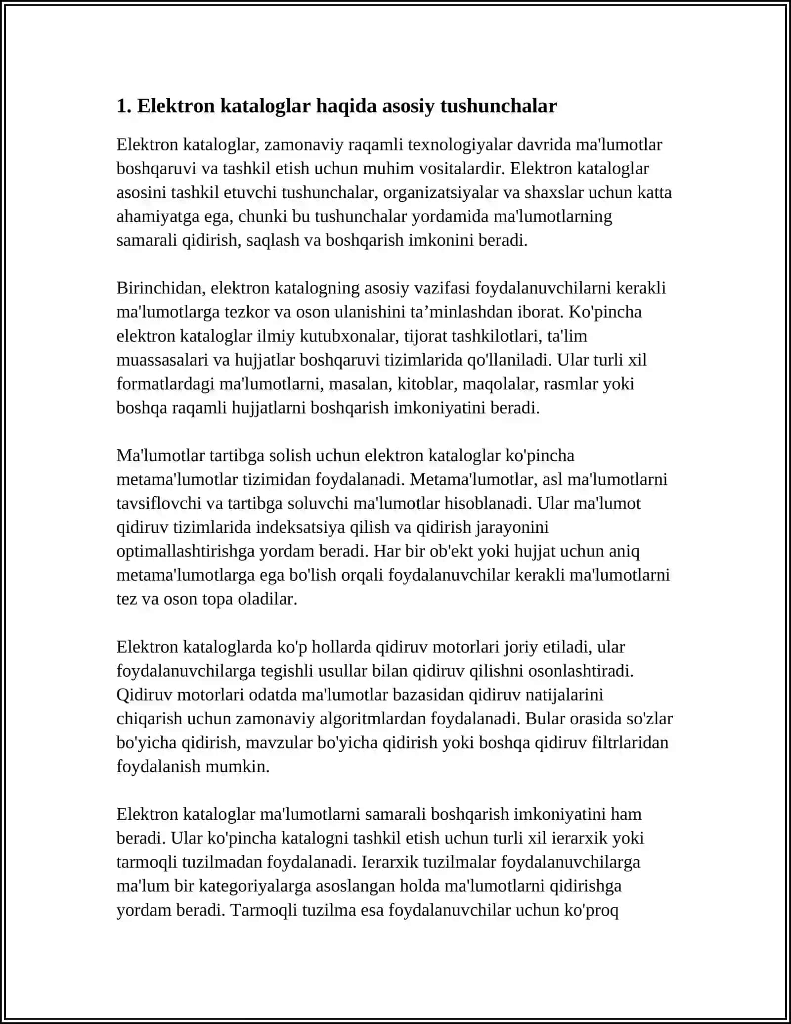 ELEKTRON KATOLOGLAR BILAN ISHLAS 3
