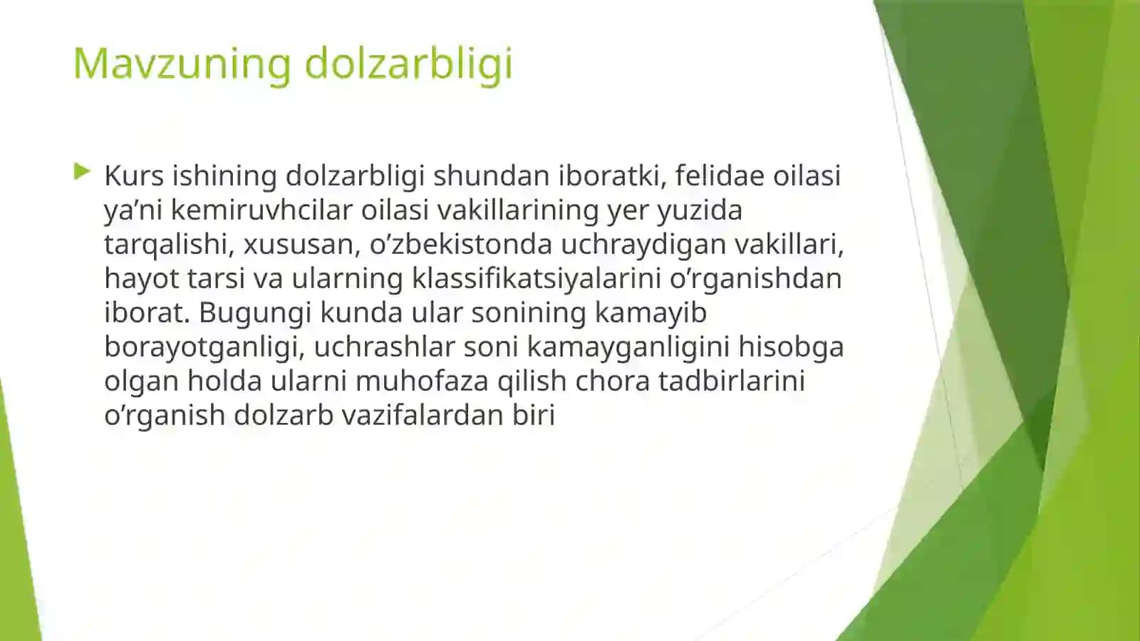 Samadov Ulug'bekning zoologiya fanidan kurs ishi 3