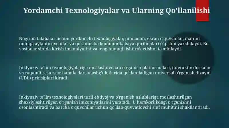 Inklyuziv talim texnologiyasi 3