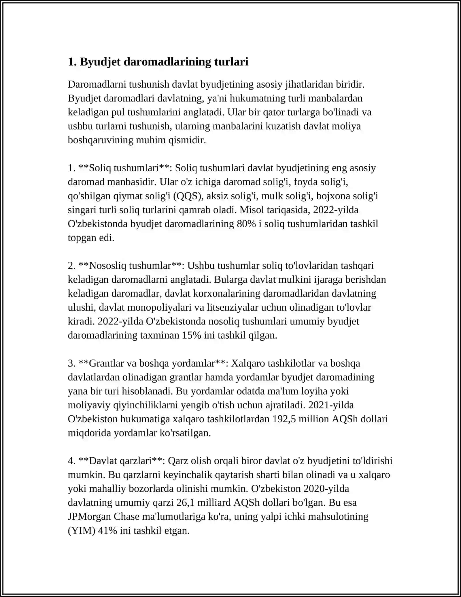 BYUDJET DAROMADLARI VA ULARNI SHAKILLANTIRISH PRINSIPLARI 3