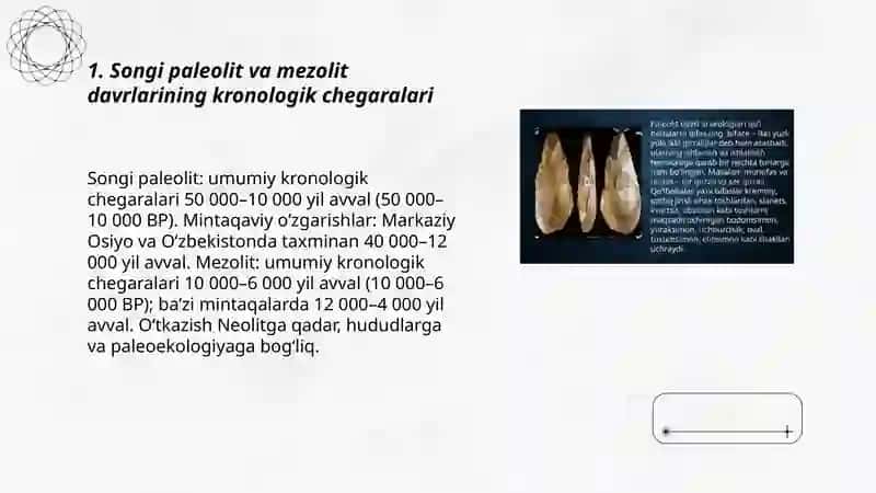 Songi paleolit va mezolit davrlari va ularning organilishi 3
