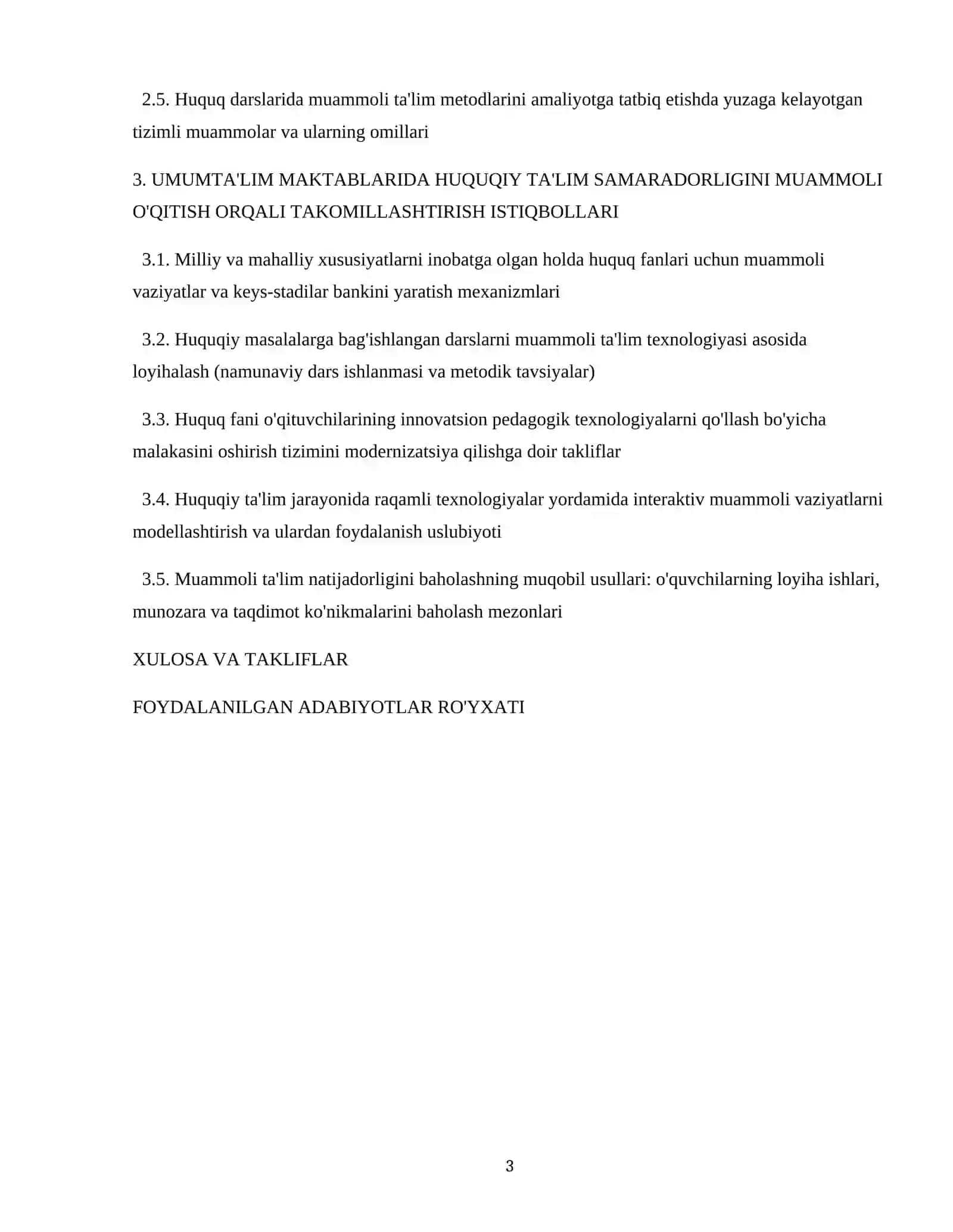 Huquq fanlarini o'qitishda muammoli ta’lim metodlaridan foydalanish (umumta’lim maktablari misolida) 3