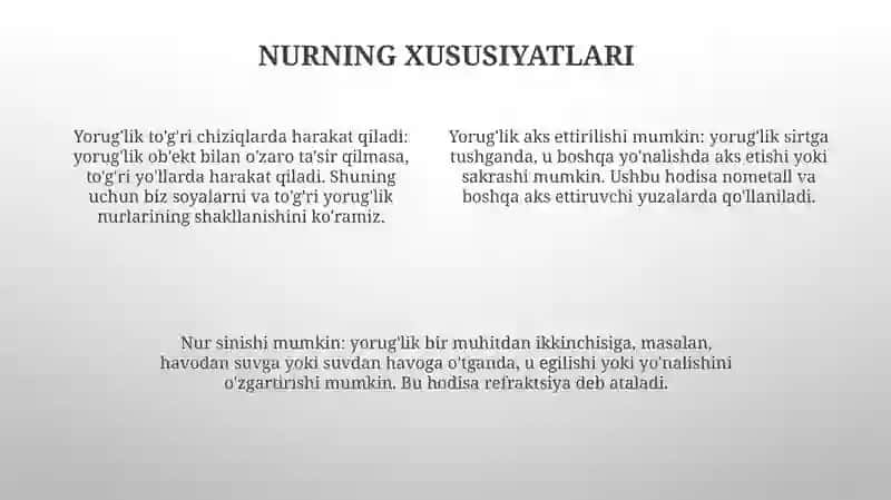 Yaruglik Nurining Tabiati 3