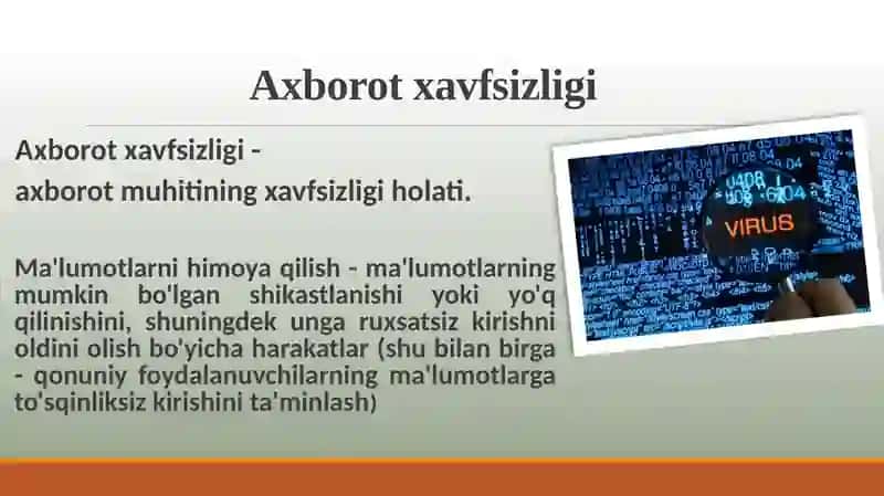 Axborot xavfsizligi 3