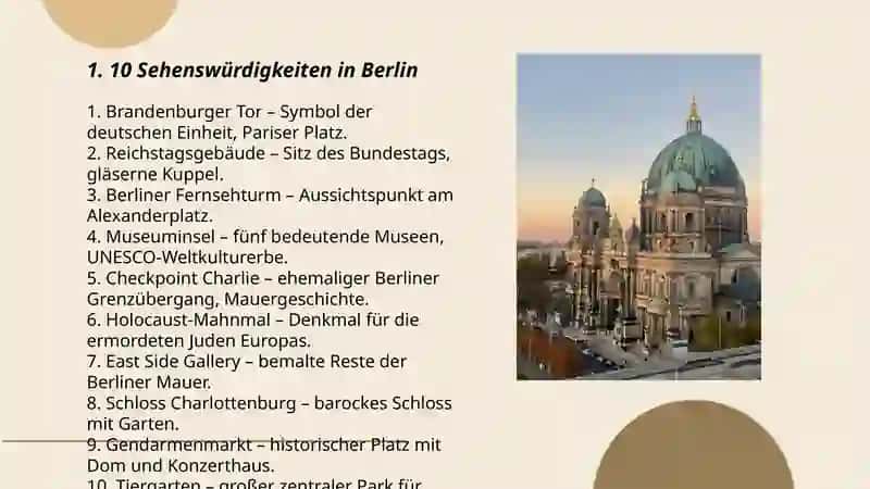 10 Sehenswürdigkeiten in Berlin 3