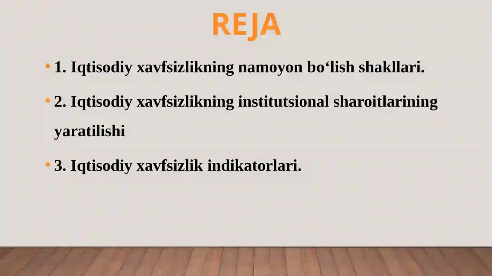 IQTISODIY XAVFSIZLIK INDIKATORLARI VAULARNING TAXLILI 3
