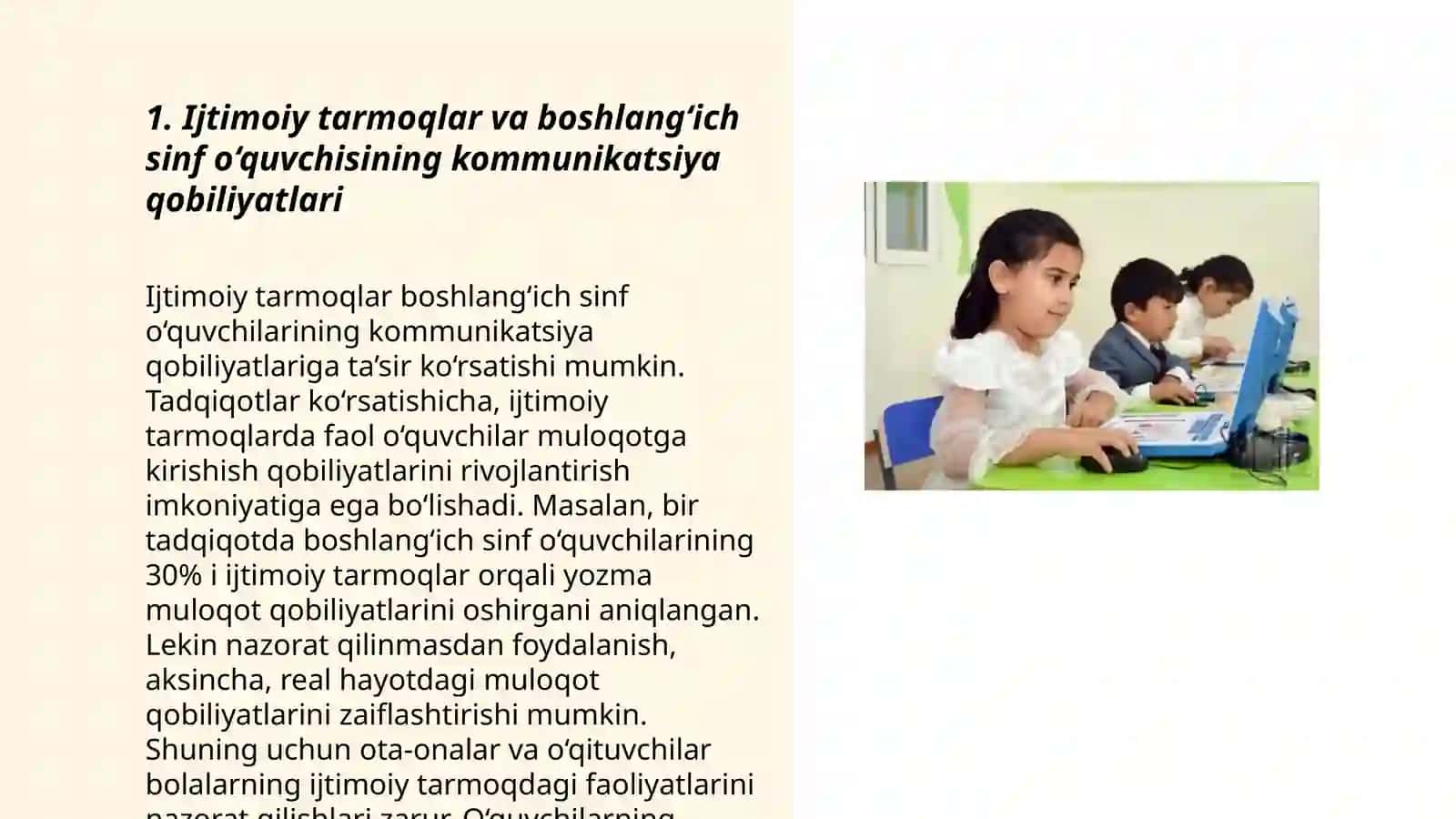 Boshlangich sinf o‘quvchisining faoliyatida ijtimoiy tarmoqlardan foydalanish 3