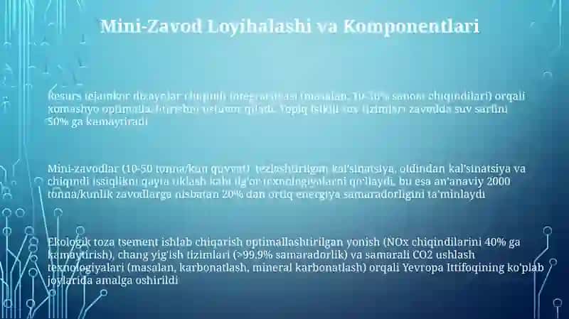 Mini-Zavod Texnologiyalari Umumiy Ko'rinishi 3
