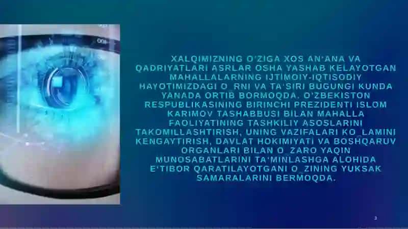 Mahalla - Oʻzbekistonda maʼmuriy-hududiy birlik 3