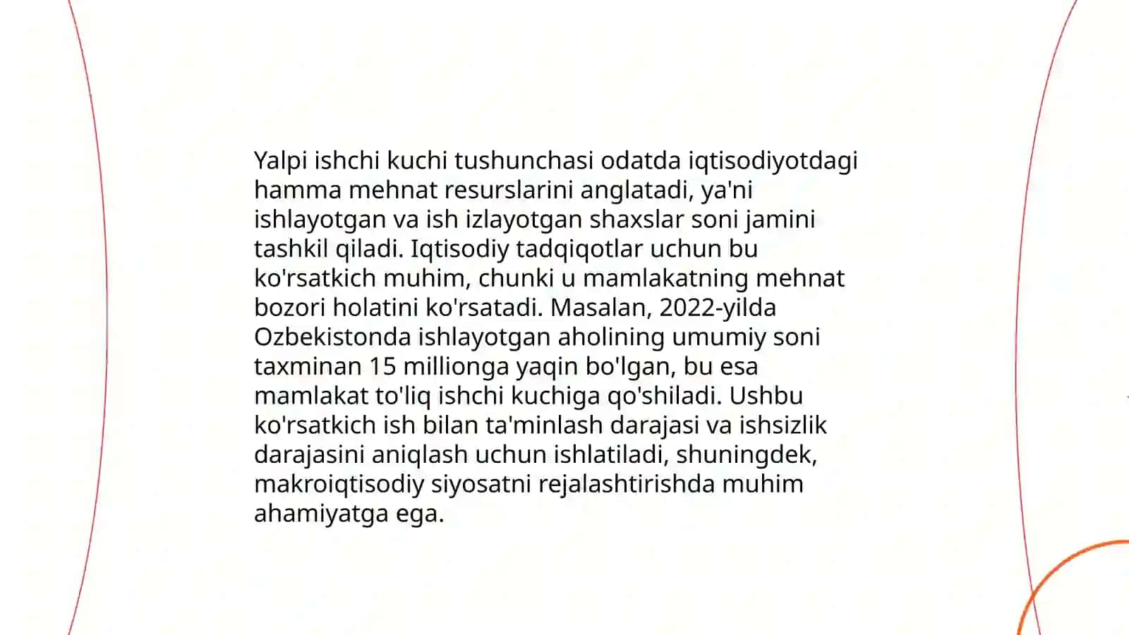 Yalpi ishchi kuchi, uning bandligi va ishsizlik 3