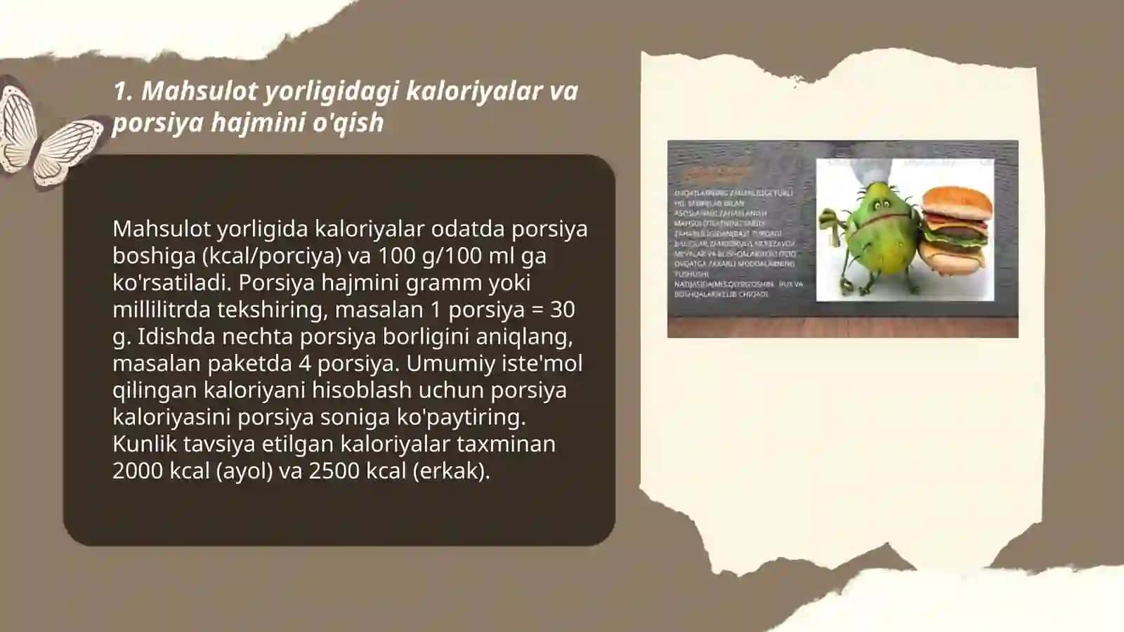 Oziq ovqat mahsulotlarining tarkibi foydali va zararli xususiyatlari yorliqlar orqali o'rganish 3