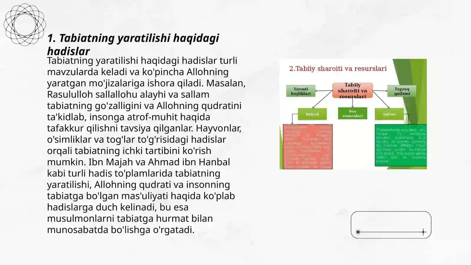 "Hadis"larda tabiatga oid bandlarni o'rganish va tahlil qilish 3