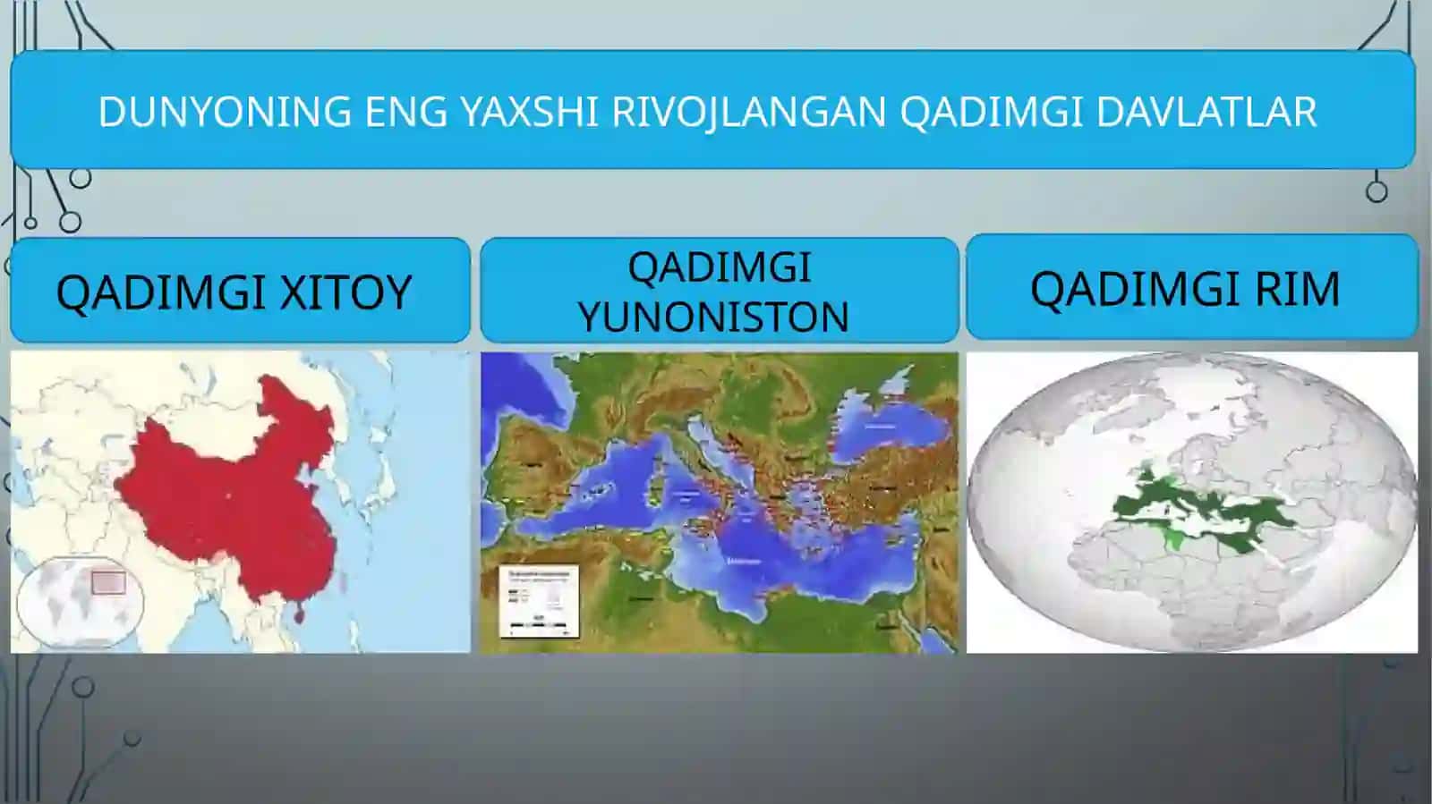 QADIMGI DAVRDA IQTISODIY QARASHLAR 3