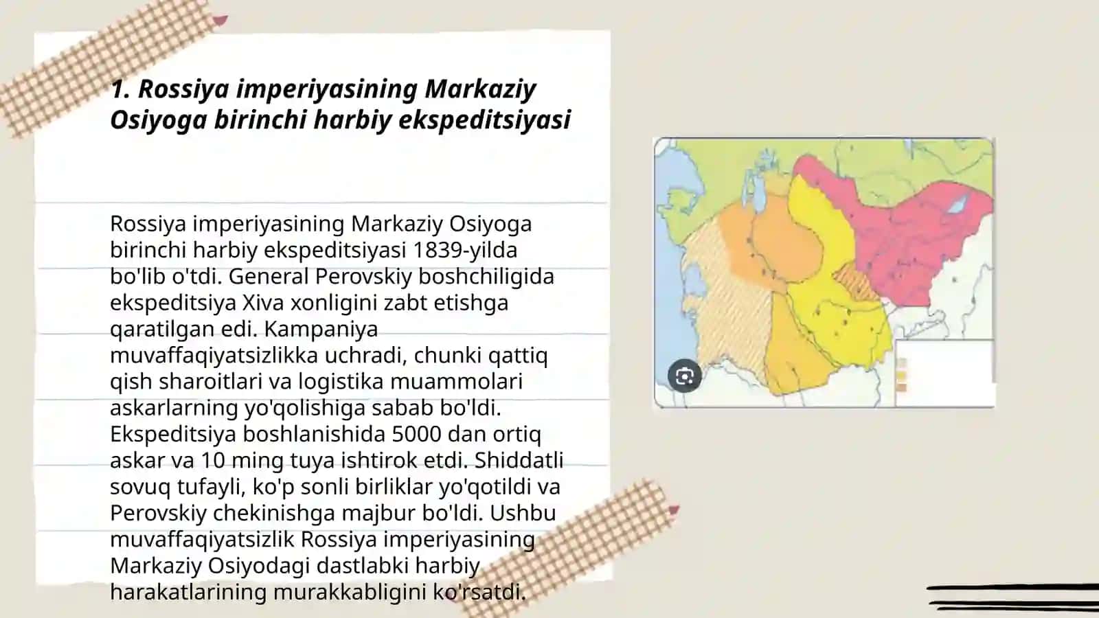 Rossiya imperiyasining O'rta Osiyoga harbiy yurishlari 3