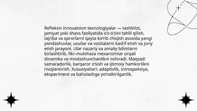 Refleksiv innovatsion texnologiyalar 3