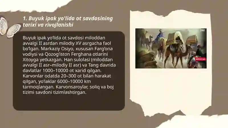Buyuk ipak yo'lida ot savdosi 3