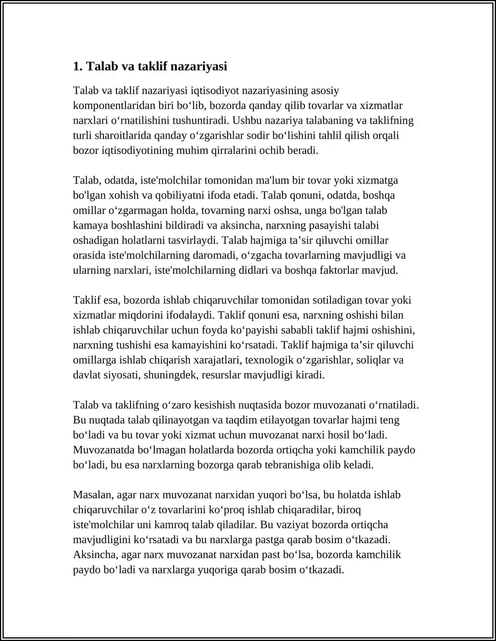 IQTISODIYOT NAZARIYASI 3