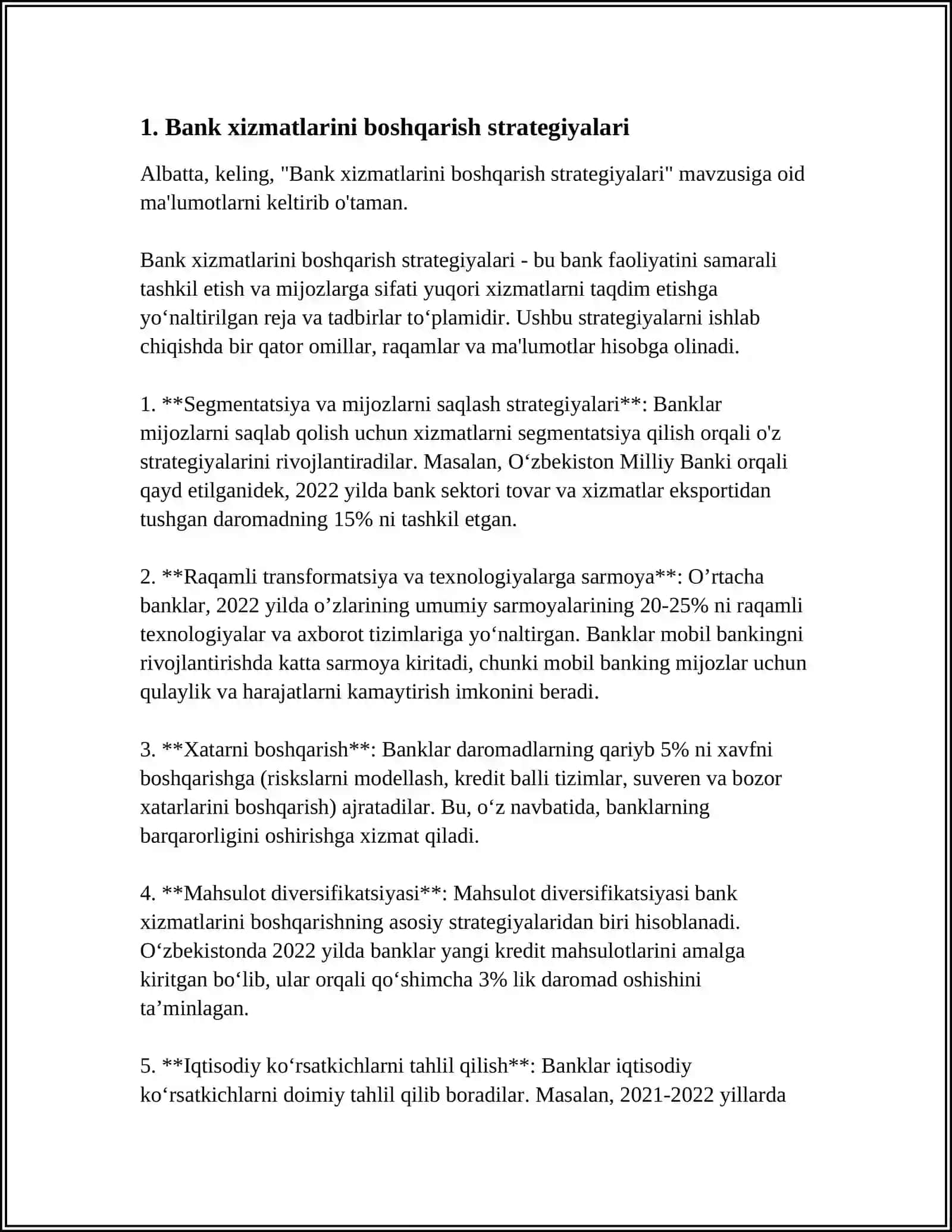 BANK MANAGEMENT AND MARKETING 3