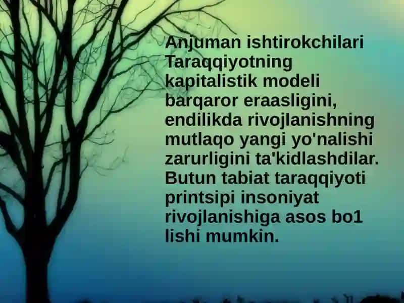 KOEVULYUTSIYA "XXI ASRGA KUN TARTIBI" MING YILLIK DEKLORATSIYASI 3