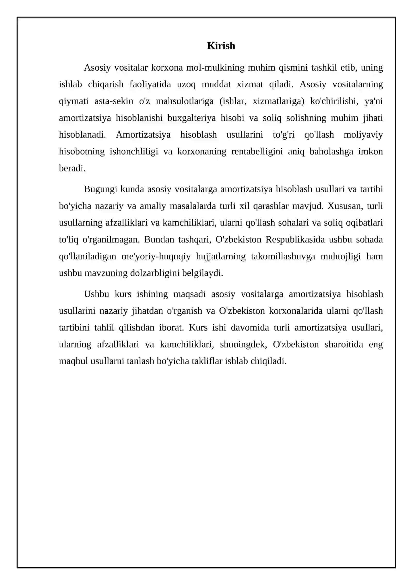 Asosiy vositalarga amortizatsiya hisoblash usullari va tartibi 3
