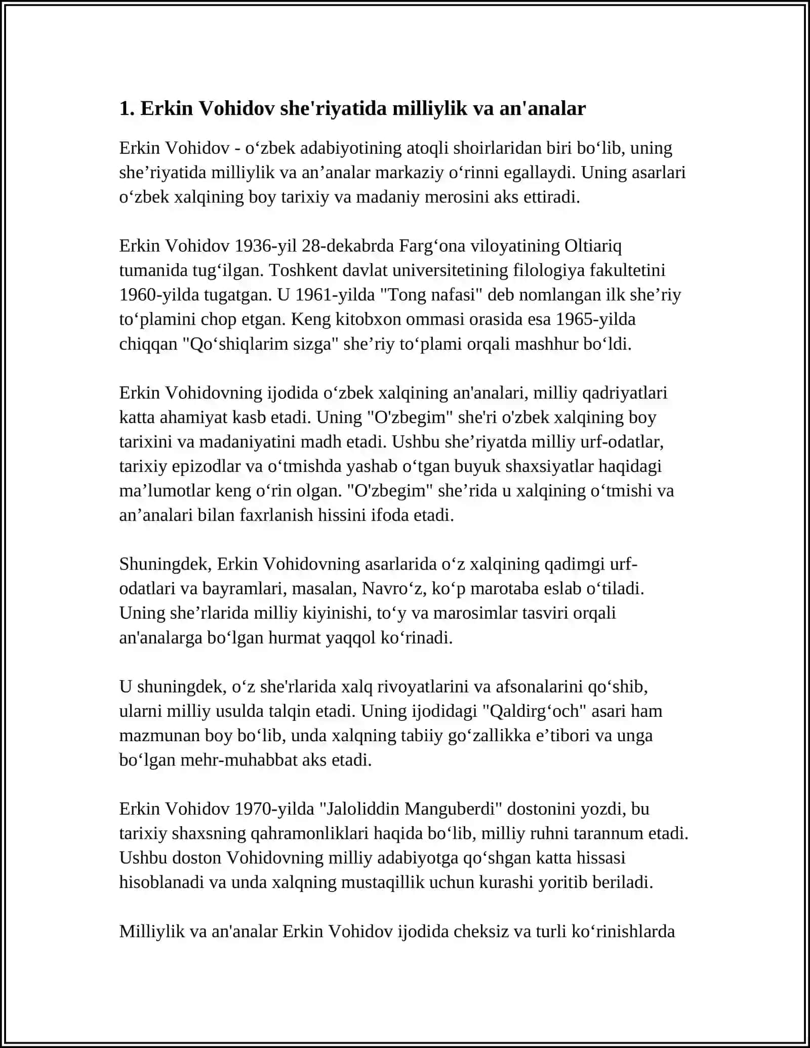 ERKIN VOHIDOV SHE'RIYATI POETIKASI 3