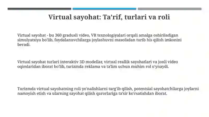 Virtual sayohatlar 3