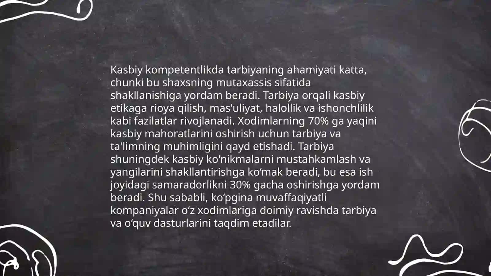 Kasbiy kompetentlik fanining mazmunida tarbiyaviy jarayonda gʻoyaviy-siyosiy-axloqiy tarbiyani tashkil etish 3