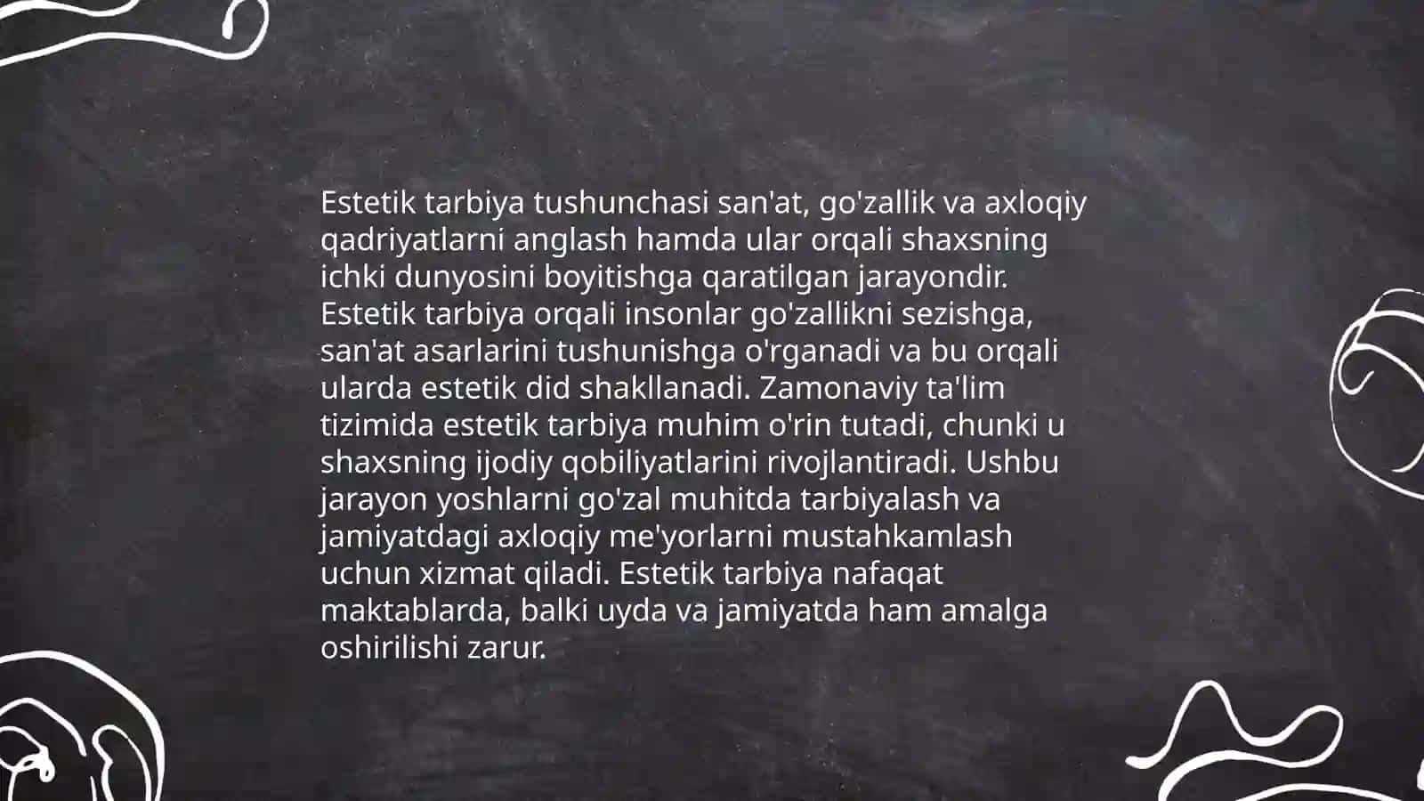 Estetik tarbiya 3