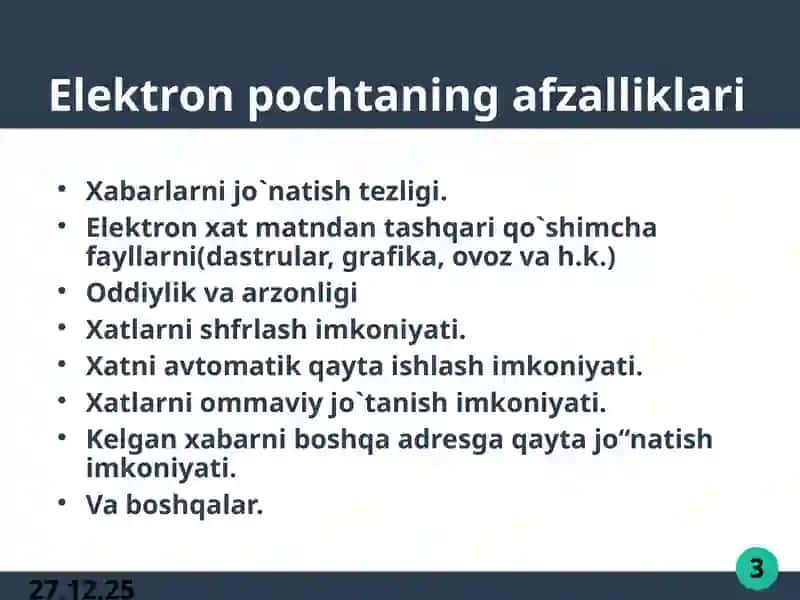Elektron pochta xizmati 3