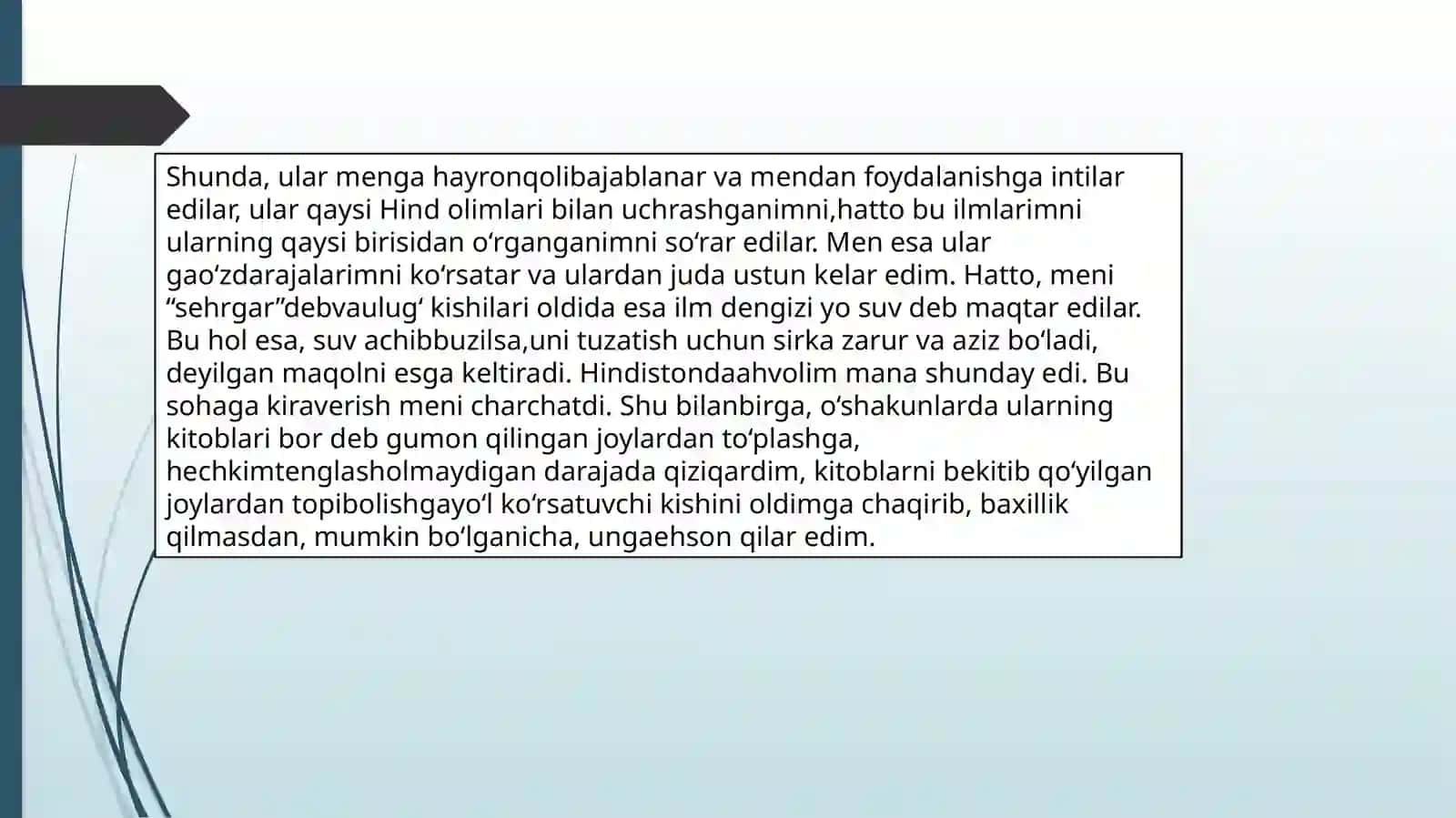 ABU RAYHON BЕRUNIYNING “HINDISTON” ASARI HAQIDA 3