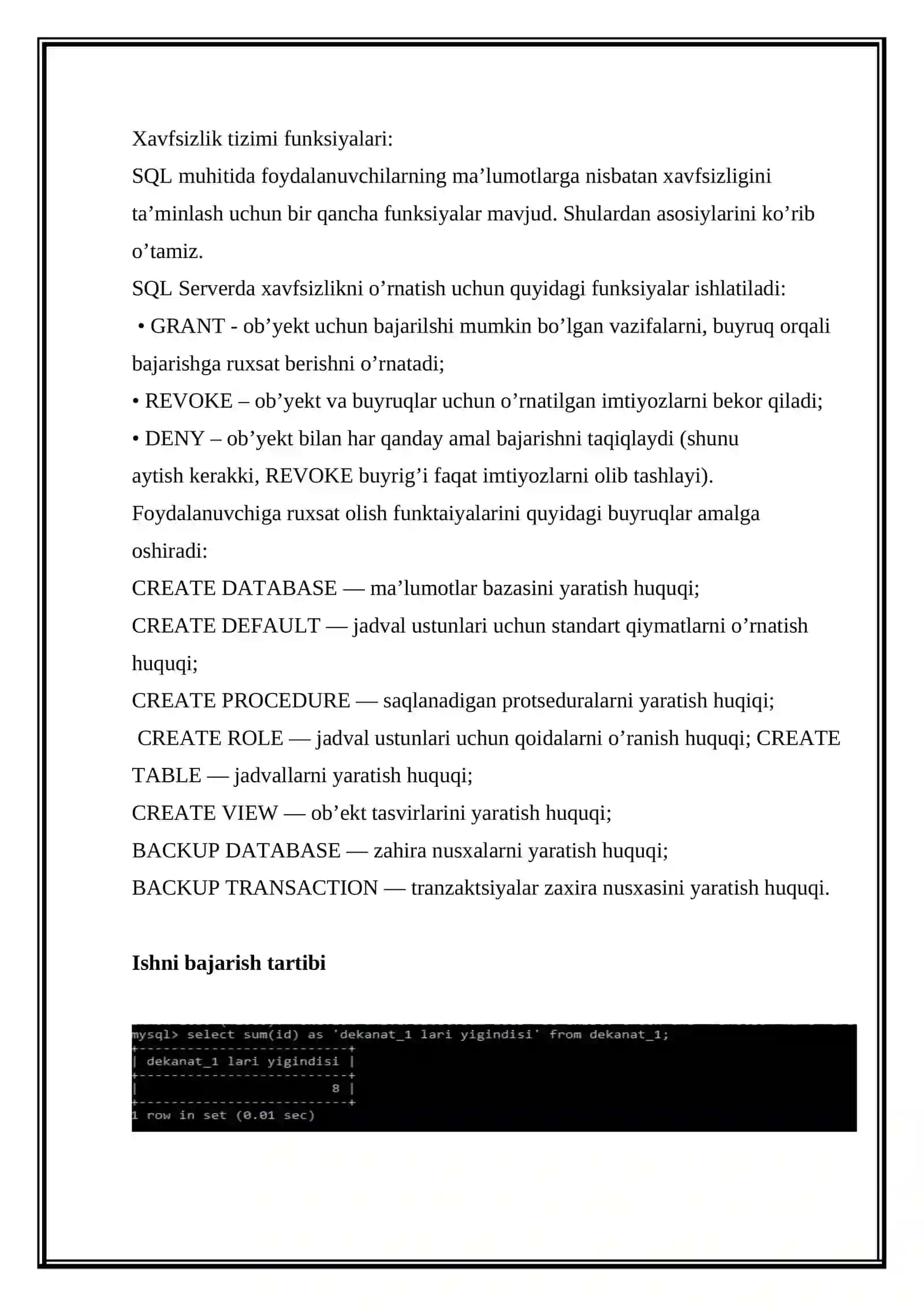 Agregat funksiyalardan foydalanish 3