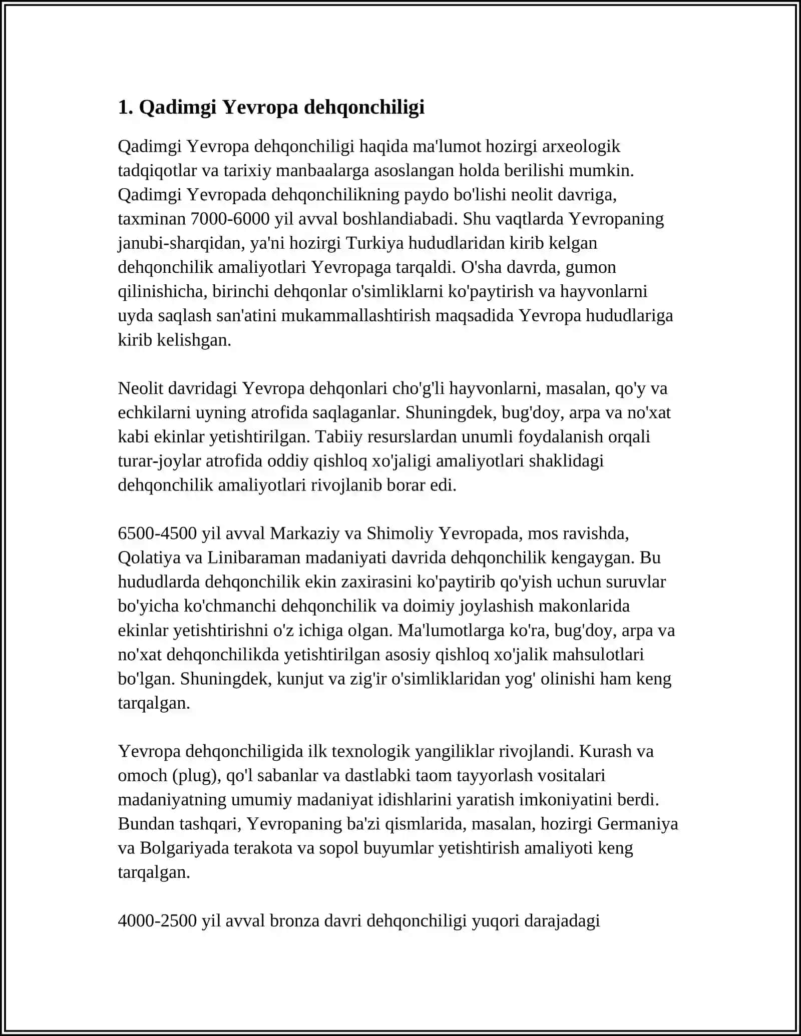 QADIMGI YEVROPA IQTISPDIYOTI 3