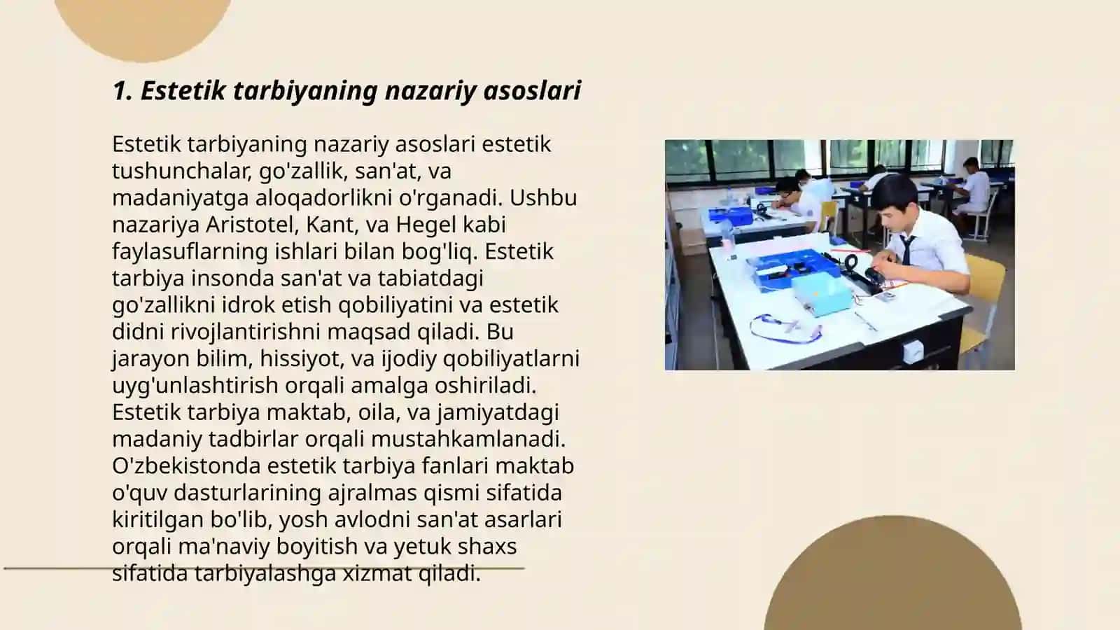 Estetik tarbiyaning nazariy asoslari 3