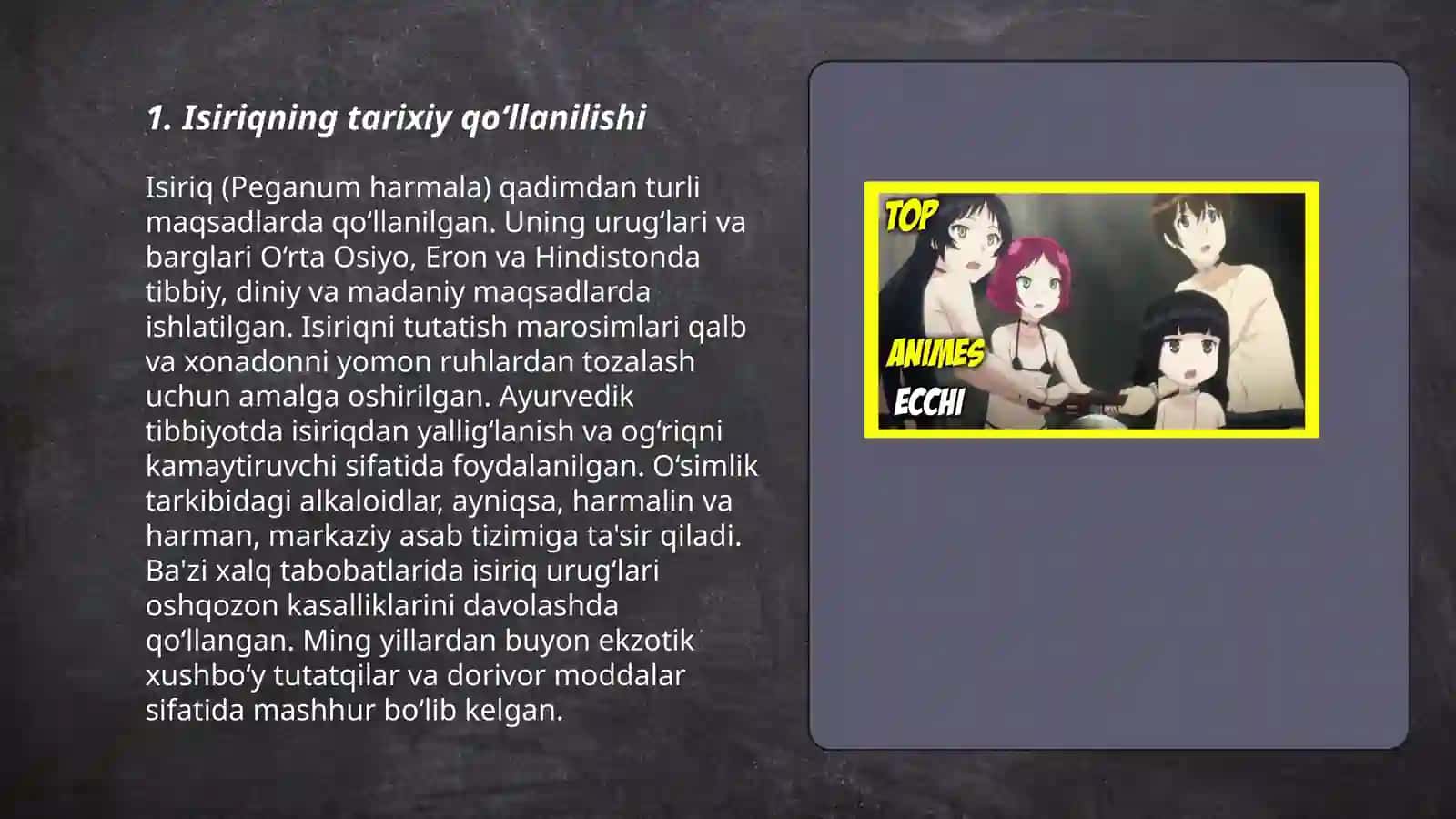 Isiriqning shifobaxsh hossalari va isiriq haqida 3