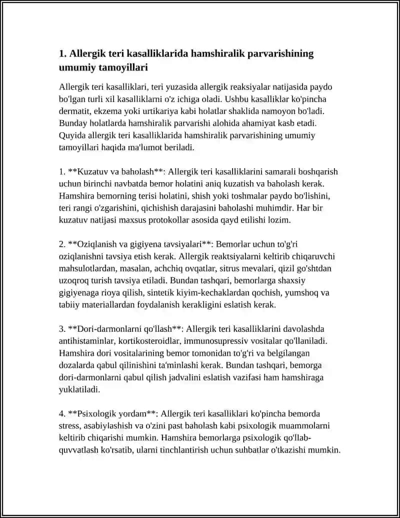 TERINING ALLERGIK KASALLIKLARIDA HAMSHIRALIK PARVARISHI HUSUSIYATI 3