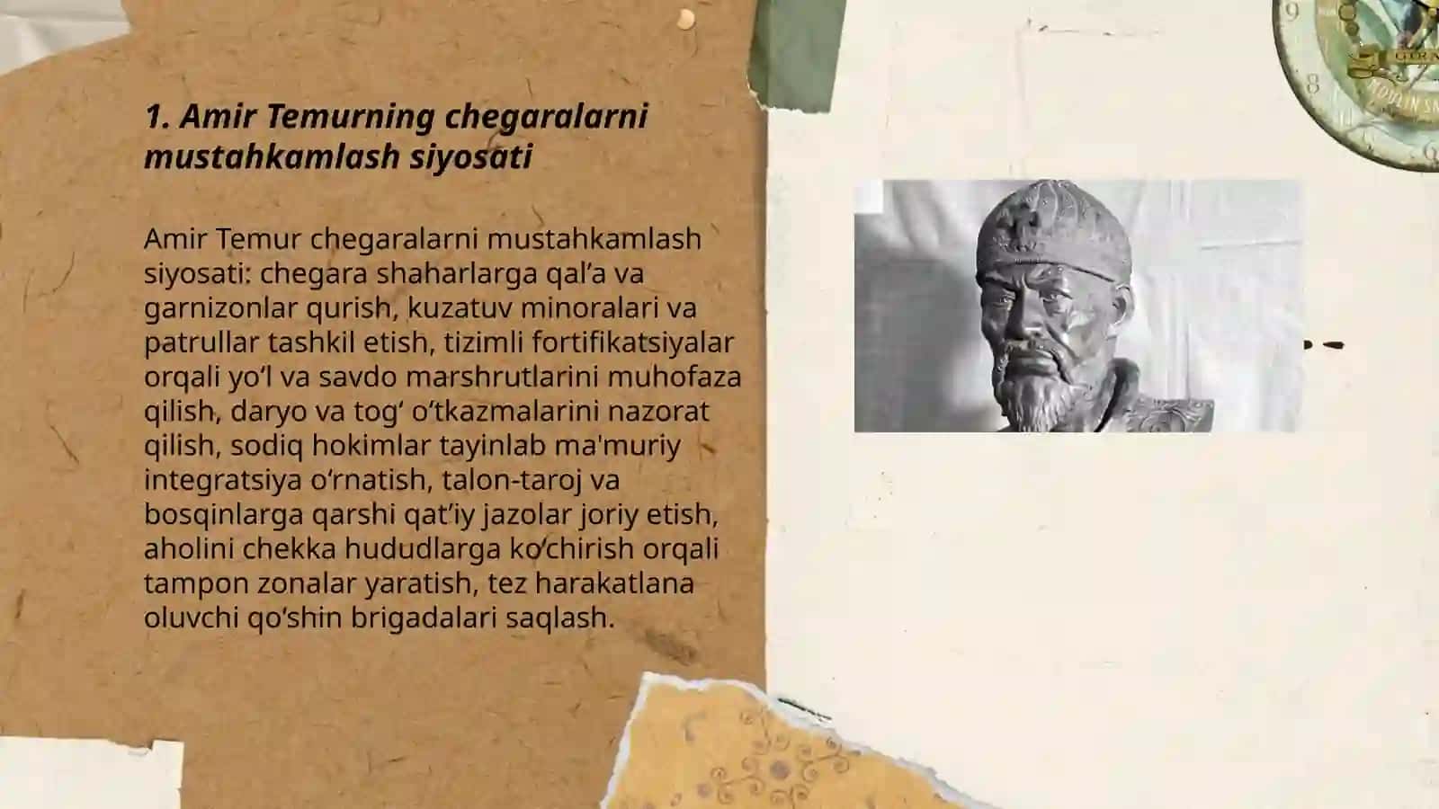 Amir Temurning davlat chegaralarini mustahkamlashi 3